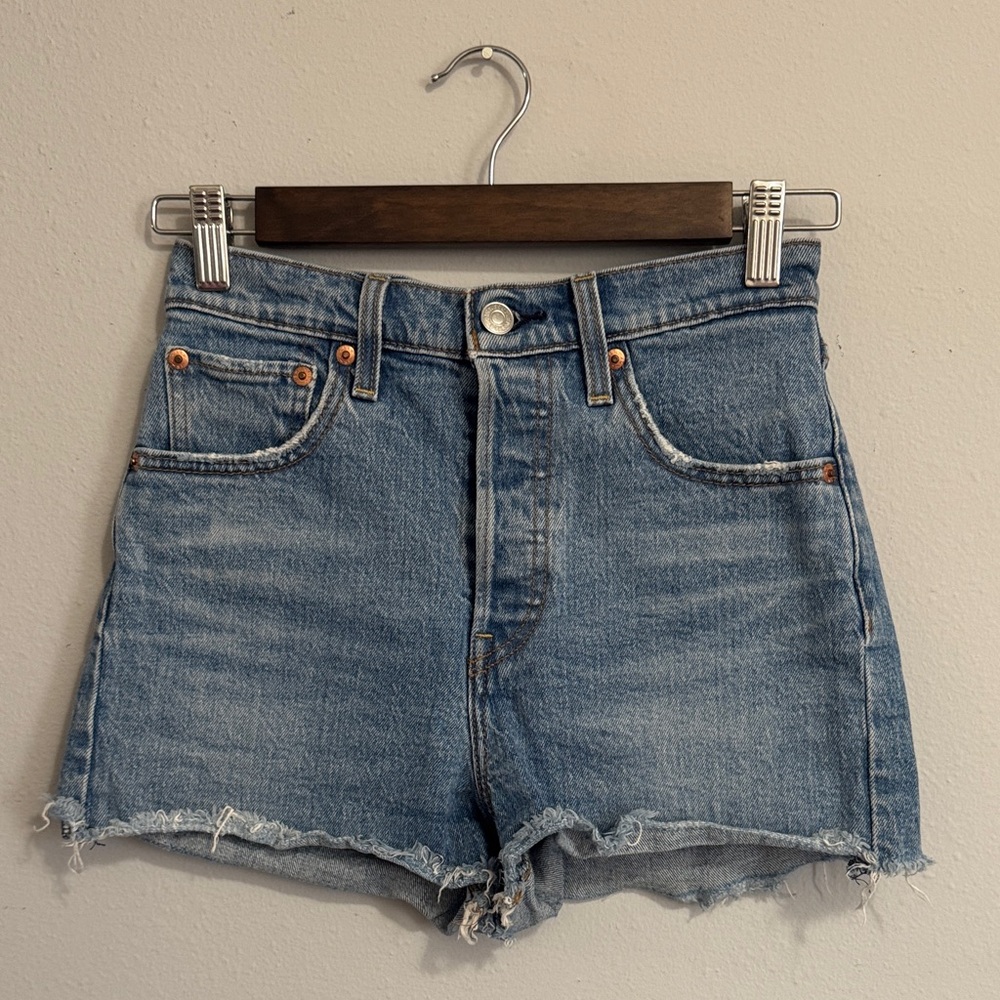 Levi's Light Blue Jean Shorts for Women